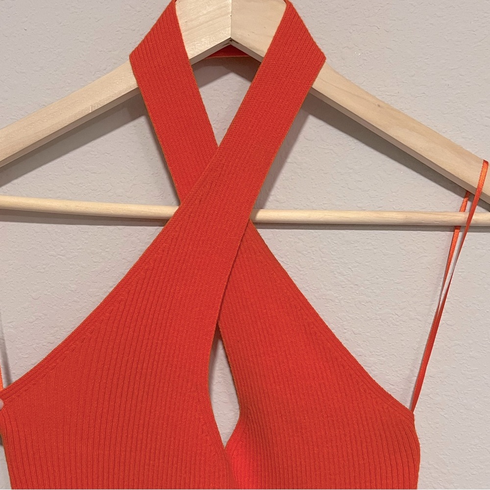 Orange Criss-cross Dress